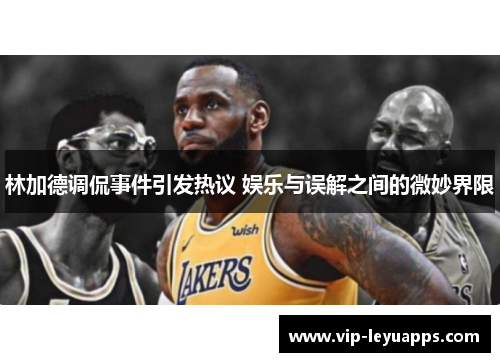 林加德调侃事件引发热议 娱乐与误解之间的微妙界限